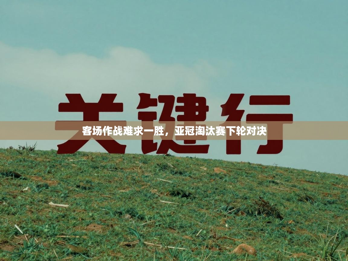 客场作战难求一胜，亚冠淘汰赛下轮对决