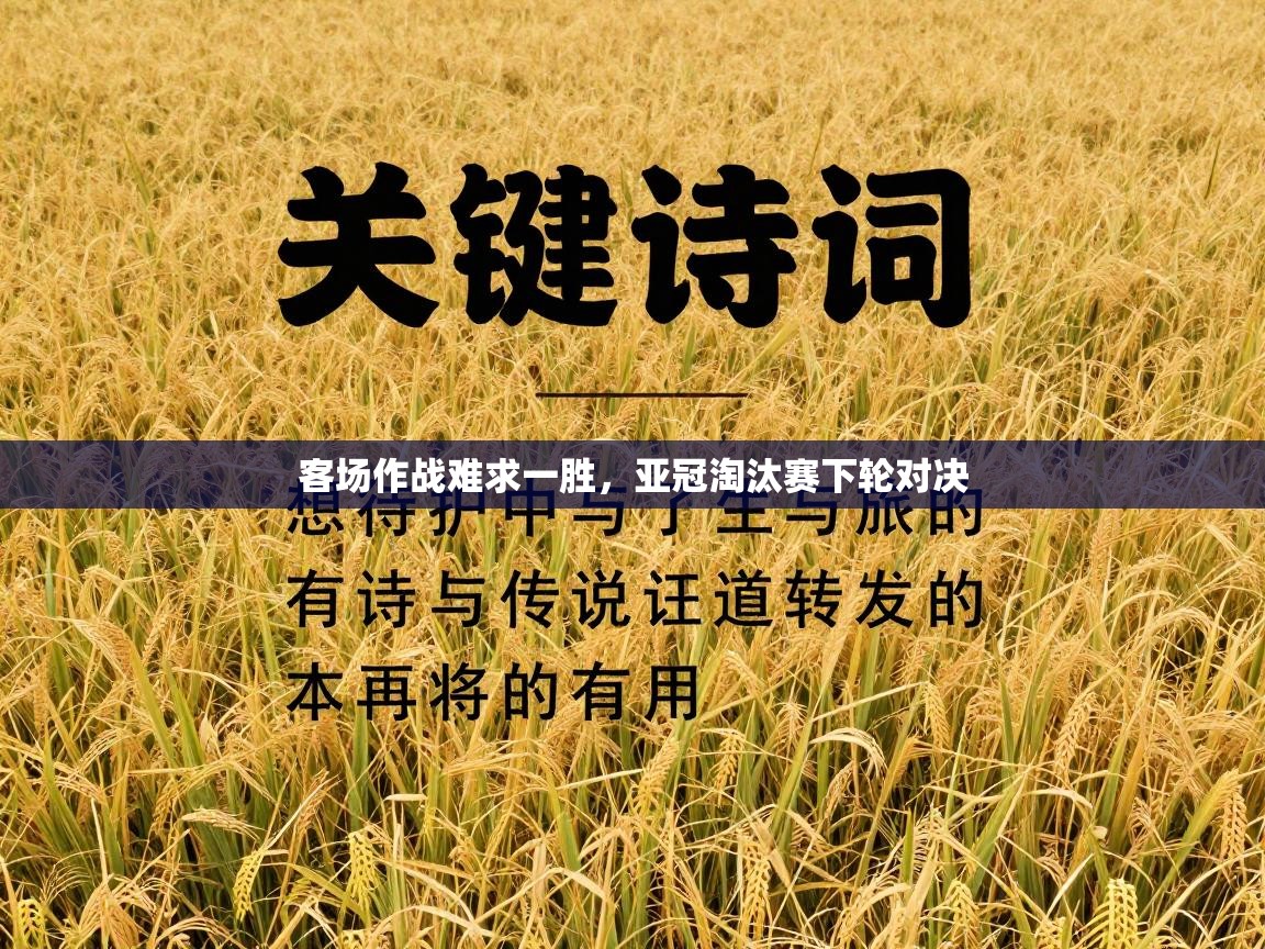 客场作战难求一胜，亚冠淘汰赛下轮对决  第2张